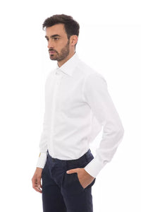 Thumbnail for Elegant Monogrammed White Cotton Shirt