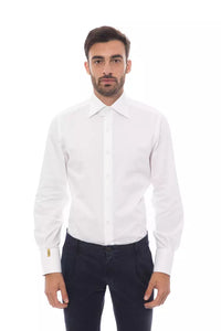 Thumbnail for Elegant Monogrammed White Cotton Shirt