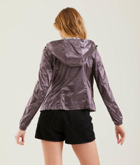 Thumbnail for Sleek Ultra-Light Metallic Nylon Jacket