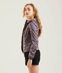 Thumbnail for Sleek Ultra-Light Metallic Nylon Jacket