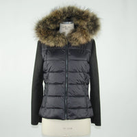Thumbnail for Chic Murmasky Fur-Trimmed Black Jacket