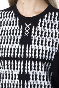 Thumbnail for Chic Monochrome Round Neck Tee