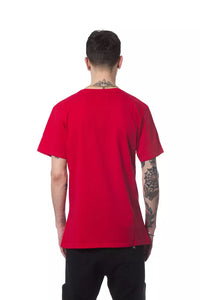 Thumbnail for Elegant Red Round Neck Cotton Tee