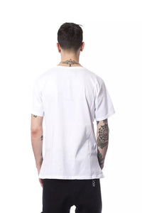 Thumbnail for Elegant White Round Neck Printed Tee