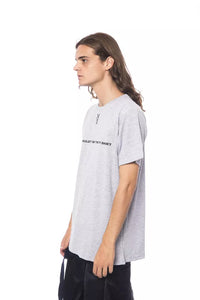 Thumbnail for Sleek Gray Round Neck Cotton Tee