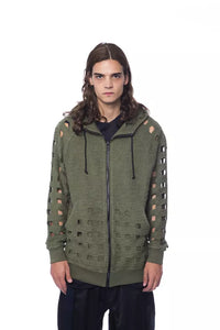 Thumbnail for Oversized Hooded Fleece - Army Zip Comfort