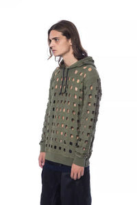 Thumbnail for Army Perforated Cotton Hoodie - Casual Elegance