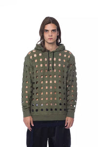 Thumbnail for Army Perforated Cotton Hoodie - Casual Elegance