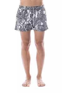 Thumbnail for Chic Monochrome Printed Swimsuit