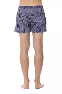 Thumbnail for Chic Blue Printed Swimsuit for Men