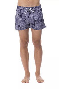 Thumbnail for Chic Blue Printed Swimsuit for Men