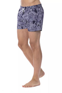 Thumbnail for Chic Blue Printed Swimsuit for Men