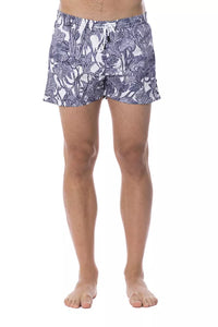 Thumbnail for Elegant Light-Blue Printed Swimsuit