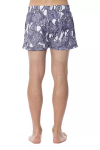 Thumbnail for Elegant Light-Blue Printed Swimsuit
