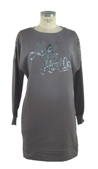 Thumbnail for Chic Long Sleeve Sweatshirt Dress in Gray