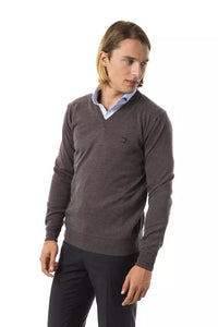 Thumbnail for Exquisite V-Neck Embroidered Merino Sweater