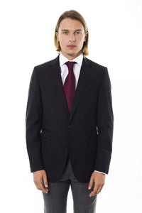 Thumbnail for Elegant Wool Two-Button Men's Blazer