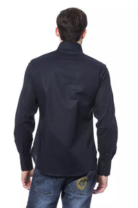 Thumbnail for Elegant Monogram Blue Shirt for Men