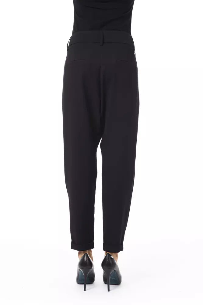 Elegant Oversized Black Trousers
