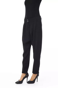 Thumbnail for Elegant Oversized Black Trousers