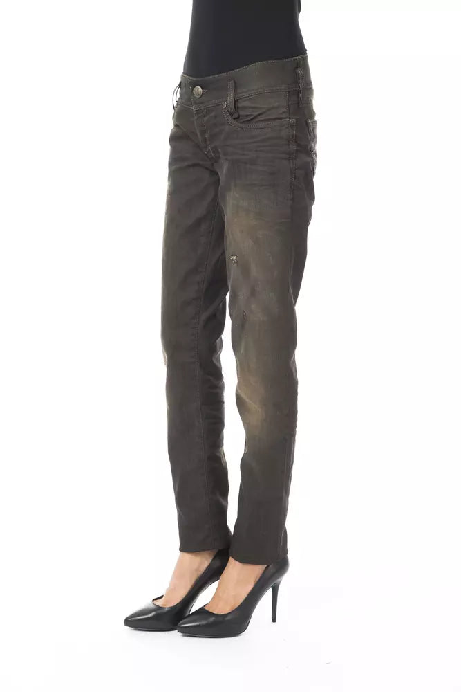 Sleek Black Washed Effect Jeans