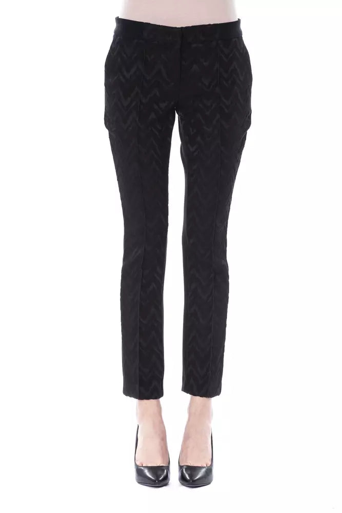 Elegant Slim Fit Patterned Pants