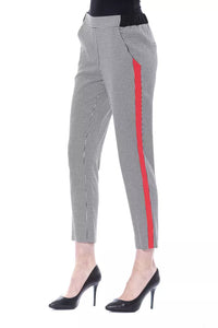Thumbnail for Chic Black and White Patterned Trousers
