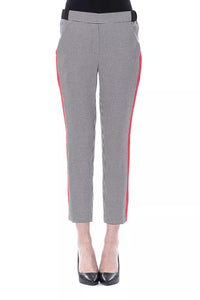 Thumbnail for Chic Black and White Patterned Trousers