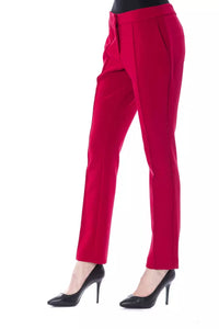 Thumbnail for Chic Fuchsia Slim Fit Trousers