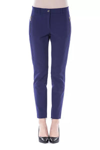 Thumbnail for Chic Slim Fit Trousers with Zip Pockets