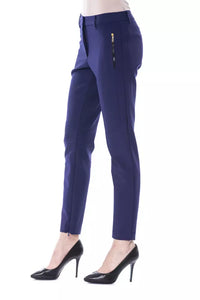Thumbnail for Chic Slim Fit Trousers with Zip Pockets
