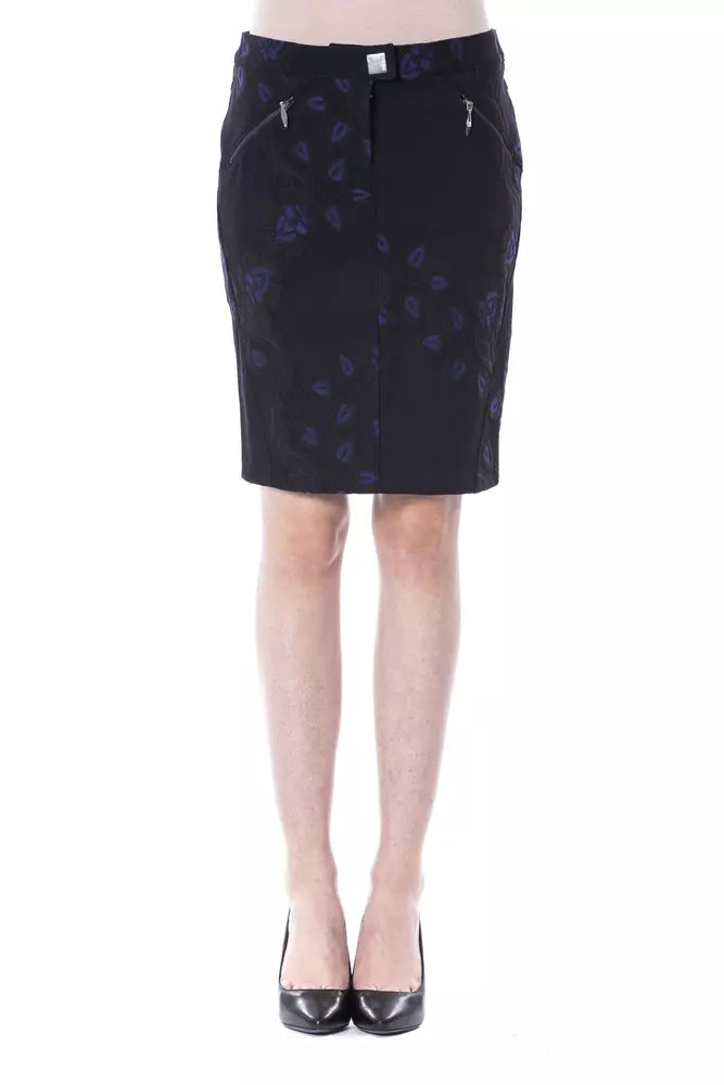 Chic Black Tulip Short Skirt