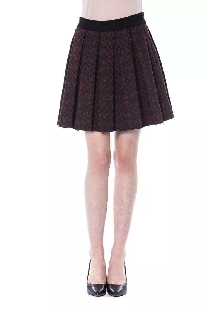 Chic Tulip Brown Skirt - Cotton Blend Elegance
