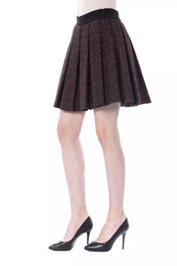 Thumbnail for Chic Tulip Brown Skirt - Cotton Blend Elegance