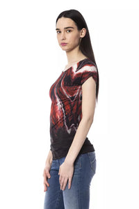 Thumbnail for Chic Multicolor Printed Round Neck Tee