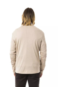 Thumbnail for Beige Cashmere Blend Cardigan with Pockets