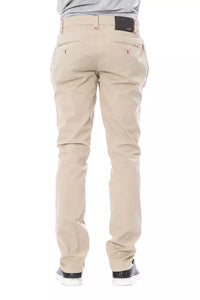 Thumbnail for Beige Slim Fit Chino Pants
