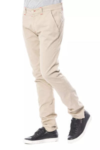 Thumbnail for Beige Slim Fit Chino Pants