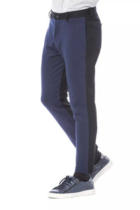 Thumbnail for Elegant Slim Fit Blue Trousers