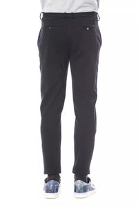 Thumbnail for Elegant Slim Fit Blue Trousers