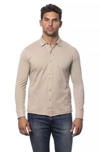 Thumbnail for Elegant Beige Regular Fit Cotton Shirt