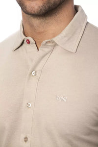 Thumbnail for Elegant Beige Regular Fit Cotton Shirt