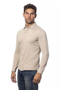 Thumbnail for Elegant Beige Regular Fit Cotton Shirt