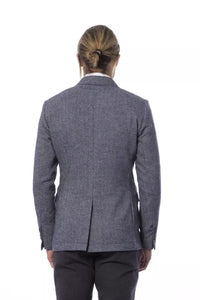 Thumbnail for Elegant Blue Single-Breasted Blazer