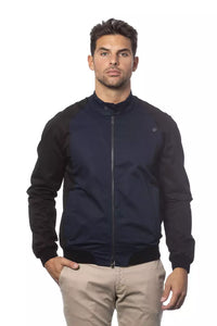 Thumbnail for Sleek Blue Bomber Jacket - Men's Couture