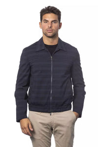 Thumbnail for Elegant Blue Wool Bomber Jacket