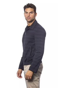 Thumbnail for Elegant Blue Wool Bomber Jacket