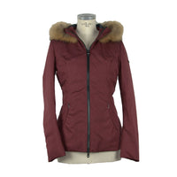 Thumbnail for Chic Pink Hooded Wool-Effect Jacket