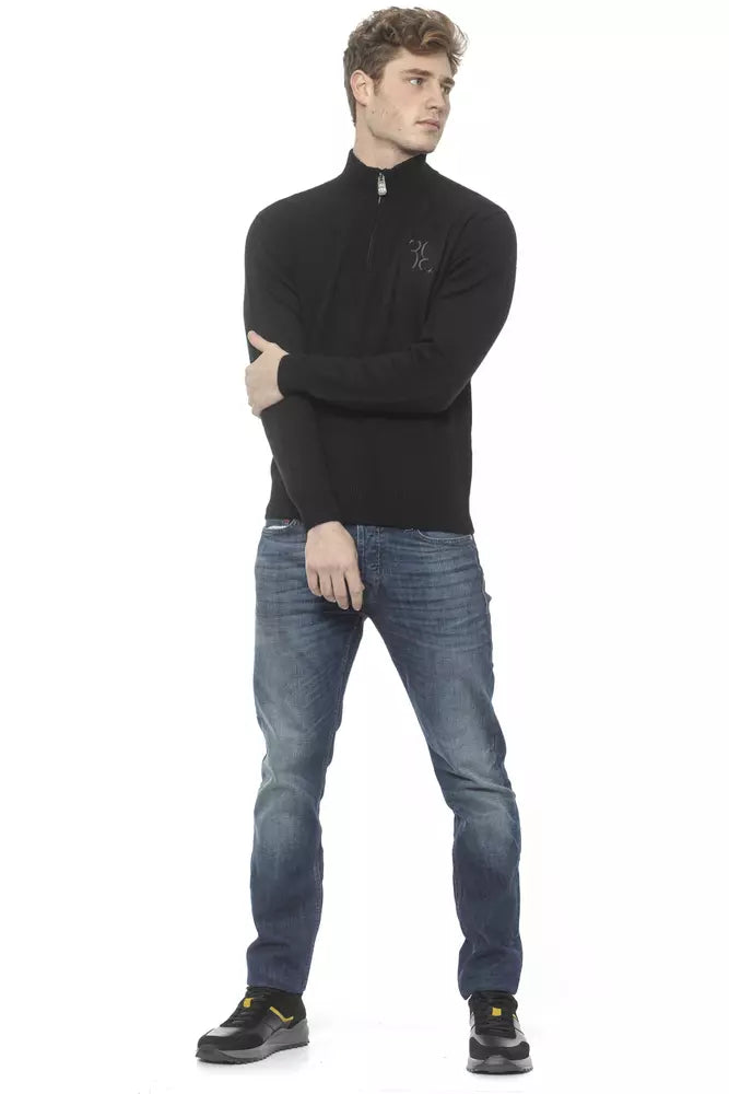 Elegant Men's Cashmere Zip Cardigan