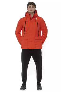 Thumbnail for Chic Red Water-Repellent Hooded Jacket
